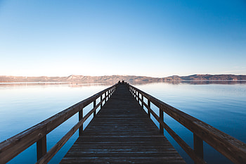 Nature, Sky, Horizon, Bridge HD wallpaper