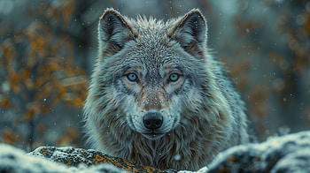 Winter Wolf: Majestic Woodland Guardian, wolf, winter HD wallpaper