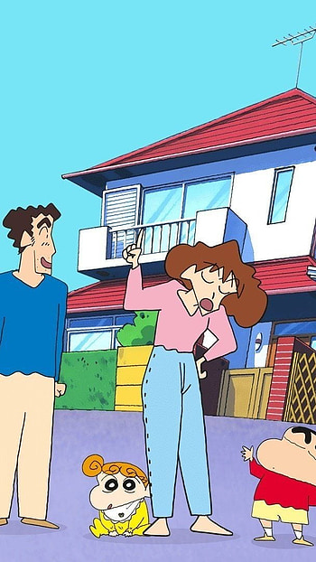 Shinchan Family, Shinchan, Nohara, Family HD phone wallpaper