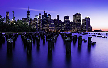 New York City Skyscrapers Buildings Lights Sky, new-york, world, city, skycrapper, sky HD wallpaper