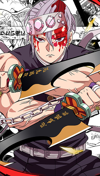 Tengen Uzui, demonslayer, kimetsu, hashira, manga, anime HD phone wallpaper