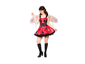 Lady Bug, sexy, lady, costume, bug HD wallpaper