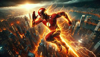 Scarlet Speedster The Flash In Action, flash, superheroes, artist, artwork, digital-art, deviantart HD wallpaper