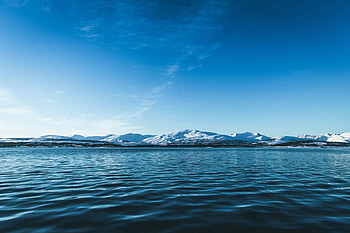 Nature, Water, Mountains, Ice, Horizon, Snow Covered, Snowbound, Glacier HD wallpaper