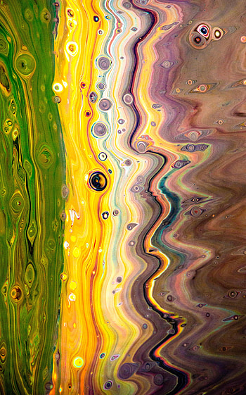 Abstract, Divorces, Multicolored, Motley, Paint, Liquid, Mixing HD phone wallpaper