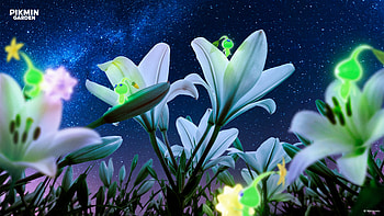 Pikmin Night Glow: Stunning Garden, Pikmin HD wallpaper