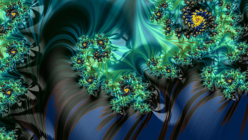 Trippy Psychedelic Fractal, trippy, psychedelic, trance, green, blue, Abstract, fractal, abstract blue, abstract green HD wallpaper