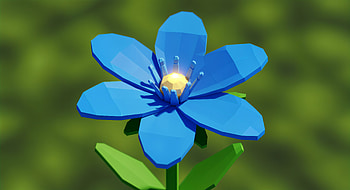Blue Flower – Vibrant Nature Close-Up, blue flower, close-up, nature, plant, Bloom HD wallpaper