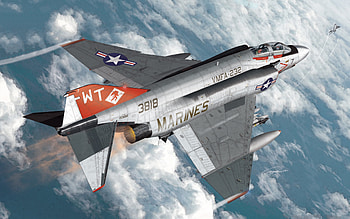 McDonnell Douglas F-4 Phantom II, American Fighter-Bomber, USMC F-4J, United States Air Force, USAF, USA HD wallpaper