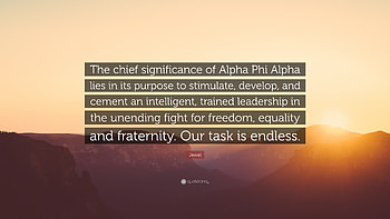 Jewel Quote: “The chief significance of Alpha Phi Alpha lies in its purpose to HD wallpaper