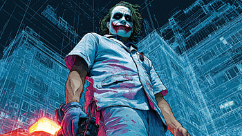 Joker Symbol Of Fear, joker, supervillain, superheroes, art, artwork, digital-art, ai HD wallpaper