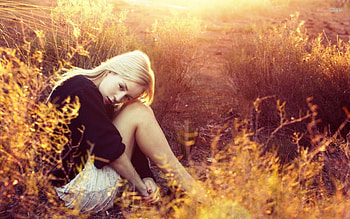 ~~ Solitude ~~, Field, Blonde, Nature, Sunshine HD wallpaper