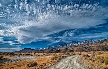 Lonesome Road, desert, road, nature, mountain HD wallpaper