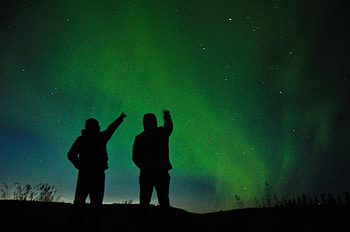Night, Dark, Silhouettes, Starry Sky HD wallpaper