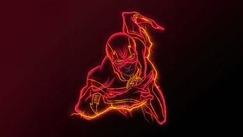 Neon Velocity The Flash , flash, superheroes, artwork, artist, digital-art, neon HD wallpaper