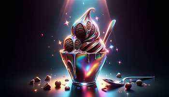 Chocolate Ice Cream - Delicious Dessert Background, ice cream, chocolate ice cream, dessert, chocolate, colorful HD wallpaper