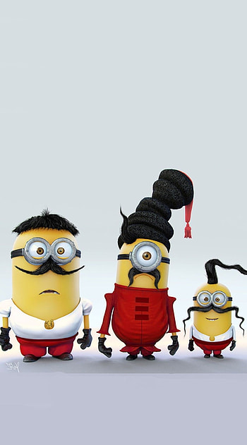 Minions, Mustaches HD phone wallpaper