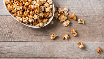 Popcorn, BBQ popcorn, Movie night snack, Delicious treat HD wallpaper
