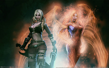 Blades of Time, phoenix, sword, blonde, girl, angel, blade, adventure, action, fantasy, wing, video game, cg HD wallpaper