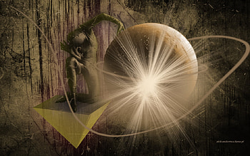 cosmos and war, 3d, fantasy, 1280x800, cosmos, war HD wallpaper