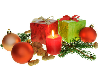 Merry Christmas, graphy, balls, beautiful, gift, nice, happy new year, decoration, holiday, box, candle, cool, , harmony HD wallpaper