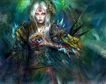 Magical vision, fantasy, art, woman, magical HD wallpaper