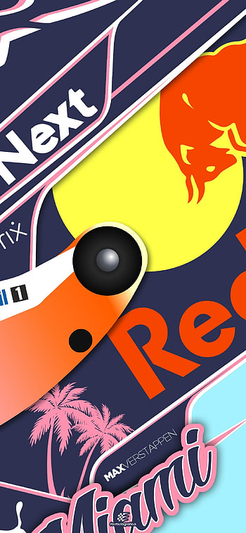 Verstappen miami gp 22, symbol, art, helmet, f1 HD phone wallpaper