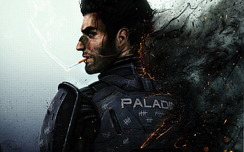 Paladin, smoke, violent, fire HD wallpaper