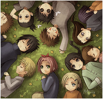 naruto and the team, sasuke, naruto, sakura HD wallpaper