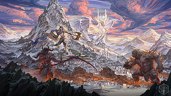 Epic Fantasy Giants Clash | Stunning, fantasy, giant HD wallpaper
