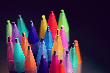 Miscellanea, Miscellaneous, Multicolored, Motley, Pencils, Pens, Handles HD wallpaper