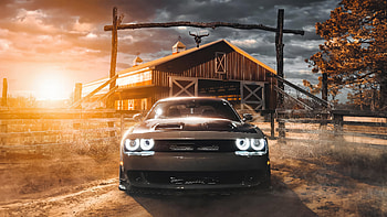 Hellcat Challenger, dodge-challenger-srt-hellcat-widebody, dodge-challenger, cars HD wallpaper