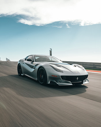 Sports, Ferrari, Cars, Car, Asphalt, Machine, Grey, Sports Car, Speed, Ferrari F12 HD phone wallpaper