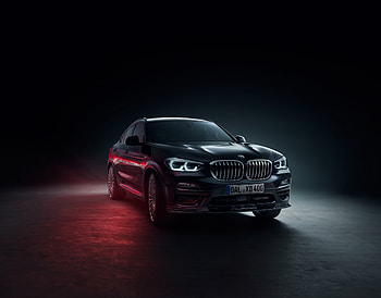 BMW Alpina XD4, black, motor show, 2018 HD wallpaper