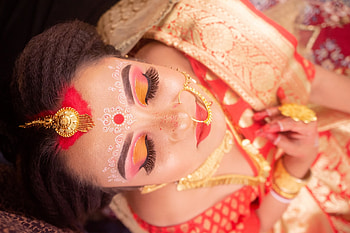 Indian Bride, Women, Indian, Bride, saree HD wallpaper