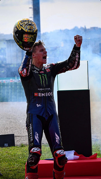 Fabio Quartararo, MotoGP, World Champion HD phone wallpaper