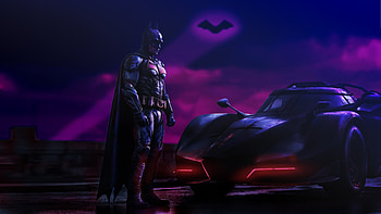 Batman Iconic Vehicle Of Justice, batman, superheroes, artwork, digital-art, deviantart HD wallpaper