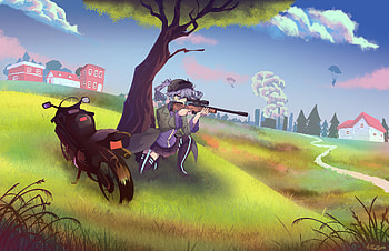 Pubg Girl With Gun , pubg, playerunknowns-battlegrounds, 2018-games, games, artist, artwork, digital-art, deviantart HD wallpaper