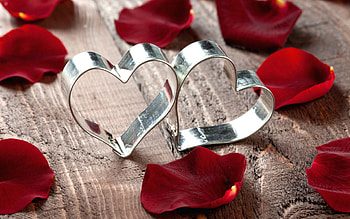 Love, Petals, Metal, Gift, Present, Heart HD wallpaper