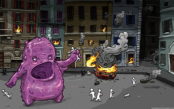 Monster Attack, force, threat, attack, the, monster, call HD wallpaper
