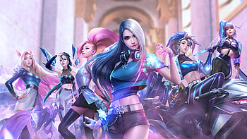 Kda X Luna Snow, luna-snow, marvel-future-fight, kda, league-of-legends, games, deviantart HD wallpaper