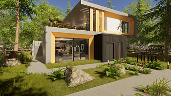Modern Home Design - House Flipper 2 Background, video game, House Flipper 2 HD wallpaper