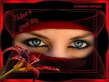 eyes, mystic, look, red, lily HD wallpaper