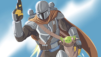 The Mandalorian Tv Series Illustration , the-mandalorian-season-3, the-mandalorian, tv-shows, star-wars, artstation HD wallpaper