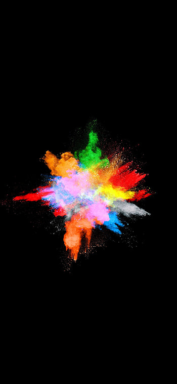 Amoled Colour Burst, black, colours HD phone wallpaper