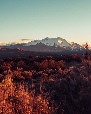 Nature, Grass, Sky, Mountain, Vertex, Top HD phone wallpaper