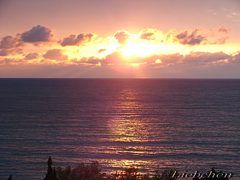 Landscape, Sunset, Sky, Sea, Sun HD wallpaper
