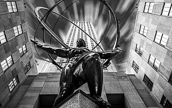 Atlas Rockefeller Center, Manhattan, New York, U.S. travel HD wallpaper