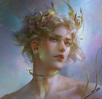 Fantasy man, fantasy, art, man, face, luminos, lightwing academy HD wallpaper