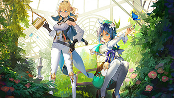 Venti (Genshin Impact), Jean (Genshin Impact), video game, Genshin Impact HD wallpaper